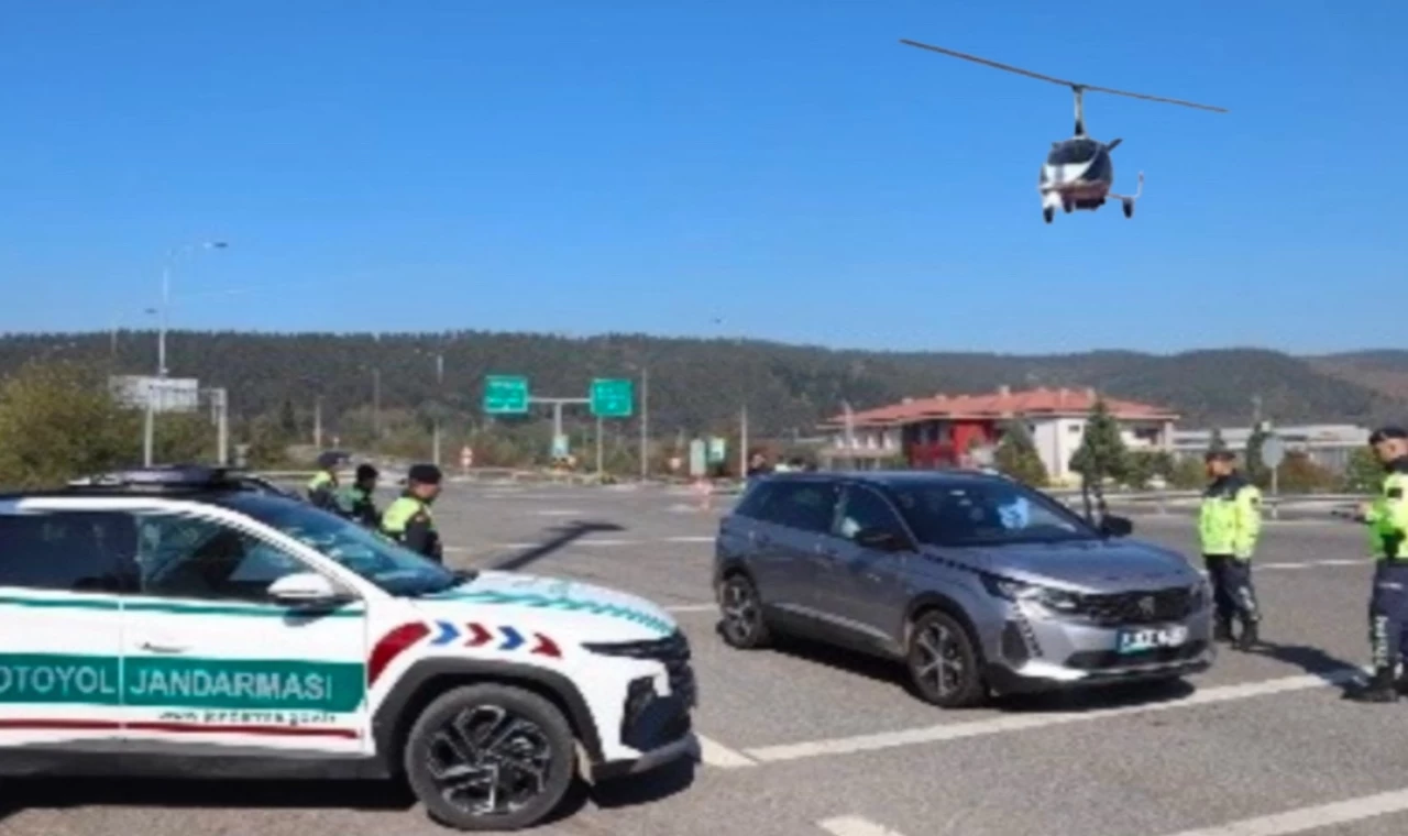 Düzce’de çaykopter destekli denetim