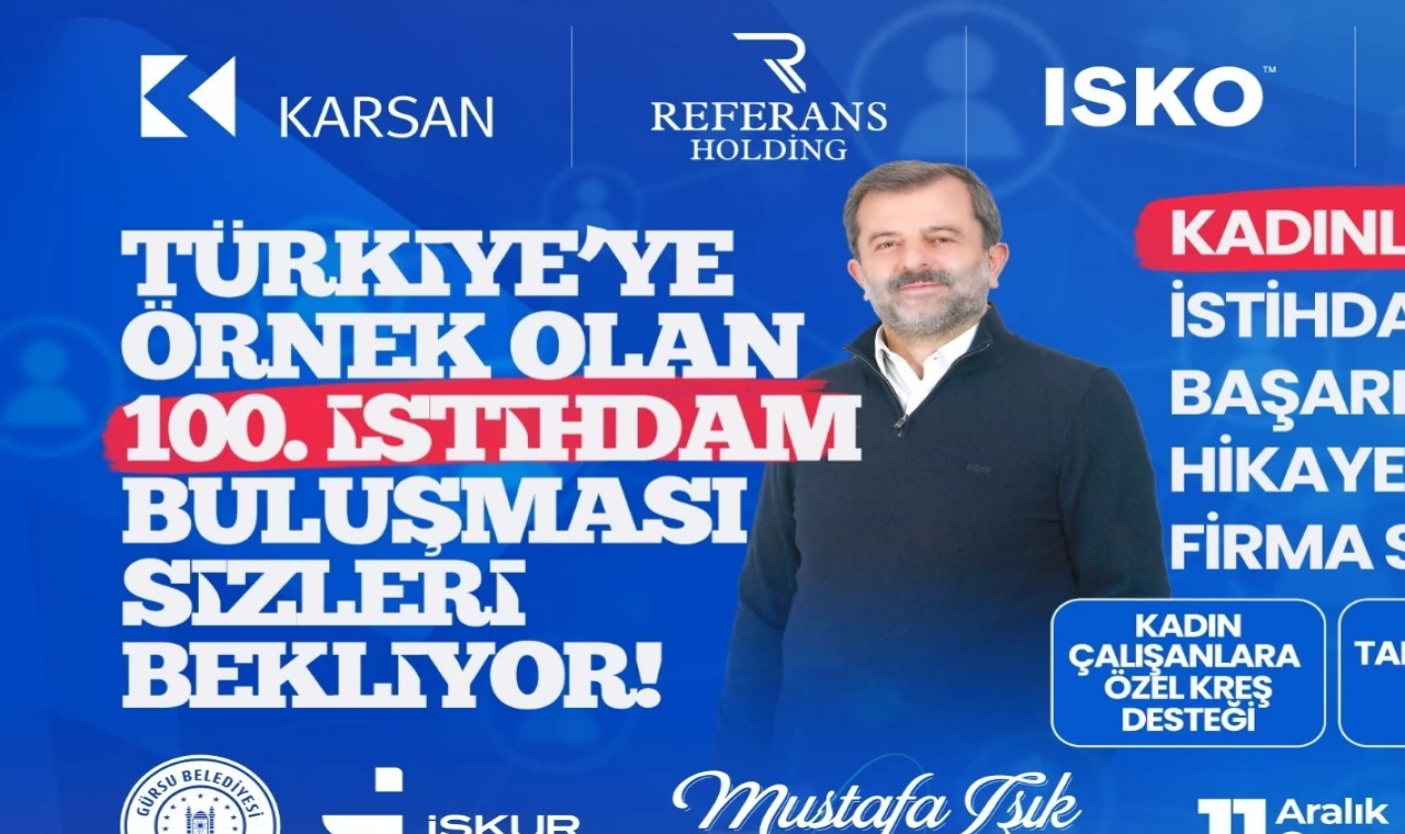 Bursa Gürsu’da istihdamın 100. buluşmasına davet