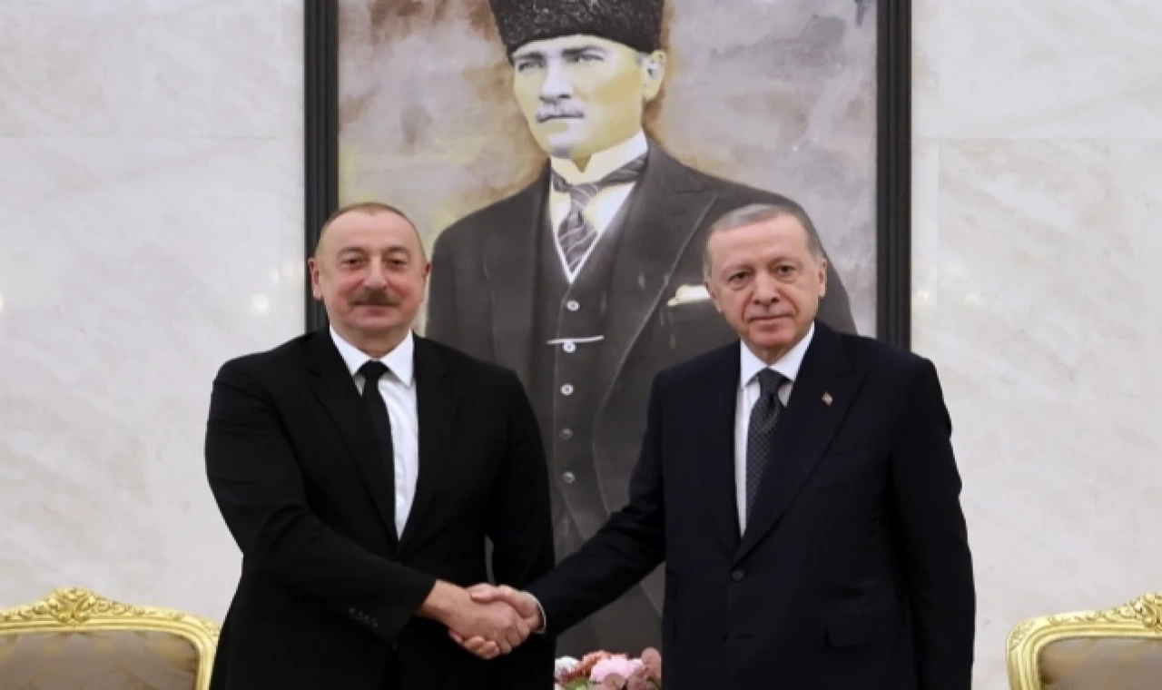 Cumhurbaşkanı Erdoğan mevkidaşı Aliyev’le görüştü