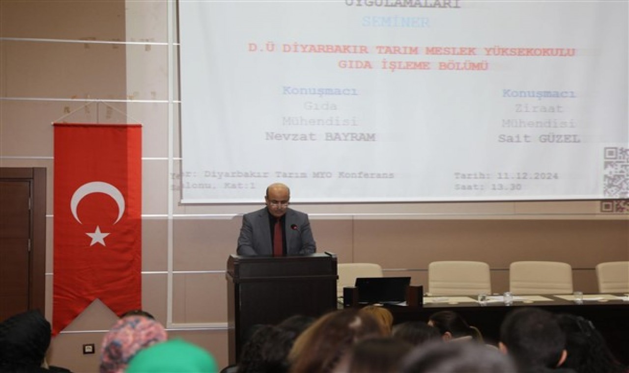 Dicle Tarım Meslek Yüksekokulu’ndan ‘Yerinde Gıda Denetim Süreci ve ALO 174’ semineri