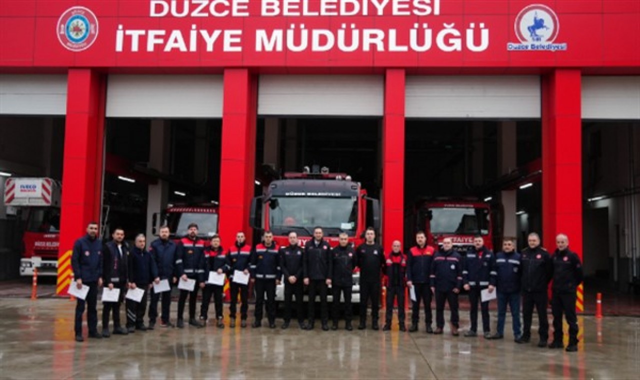 Düzce’de itfaiyecilere eğitim verildi