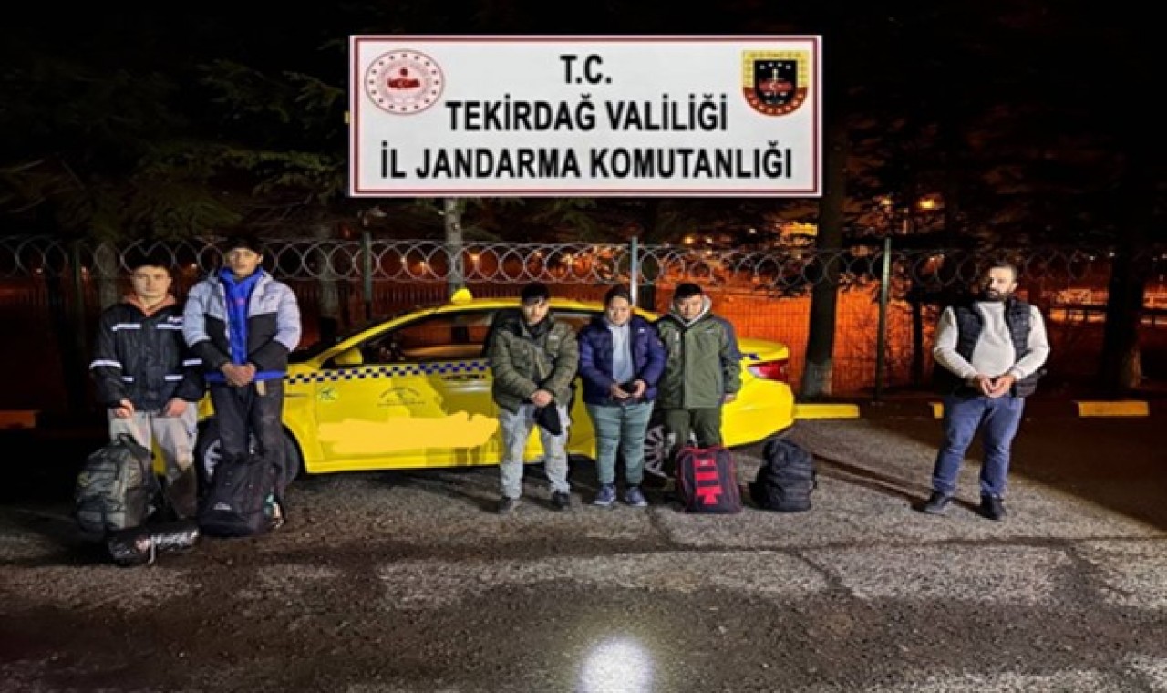 Tekirdağ’da 5 kaçak göçmen yakalandı